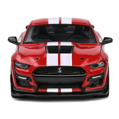 2020 Ford Mustang Shelby GT500 Racing Red with White Stripes 1/43 Diecast Model Car by Solido