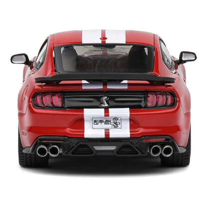 2020 Ford Mustang Shelby GT500 Racing Red with White Stripes 1/43 Diecast Model Car by Solido