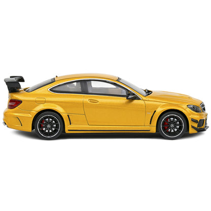 2012 Mercedes-Benz C63 AMG Black Series Solarbeam Yellow Metallic 1/43 Diecast Model Car by Solido