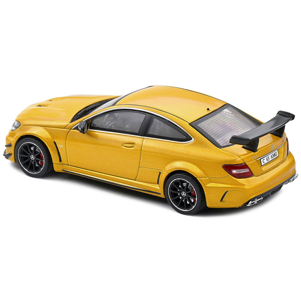 2012 Mercedes-Benz C63 AMG Black Series Solarbeam Yellow Metallic 1/43 Diecast Model Car by Solido