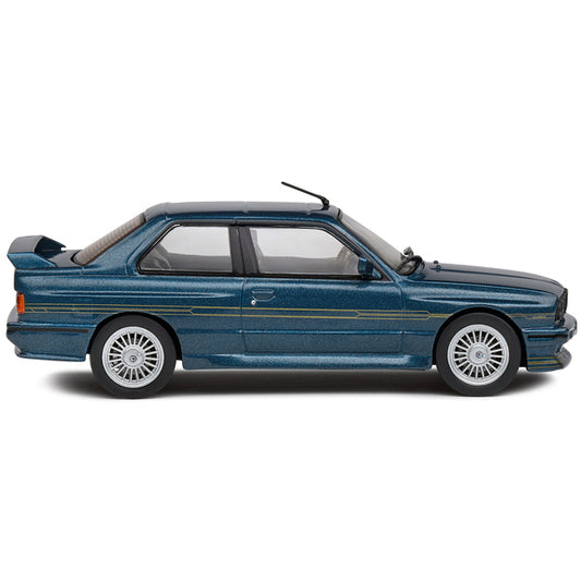 1989 BMW E30 M3 Alpina B6 3.5S Alpina Blue Metallic 1/43 Diecast Model Car by Solido