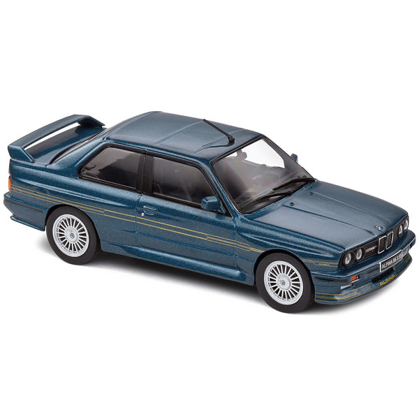 1989 BMW E30 M3 Alpina B6 3.5S Alpina Blue Metallic 1/43 Diecast Model Car by Solido