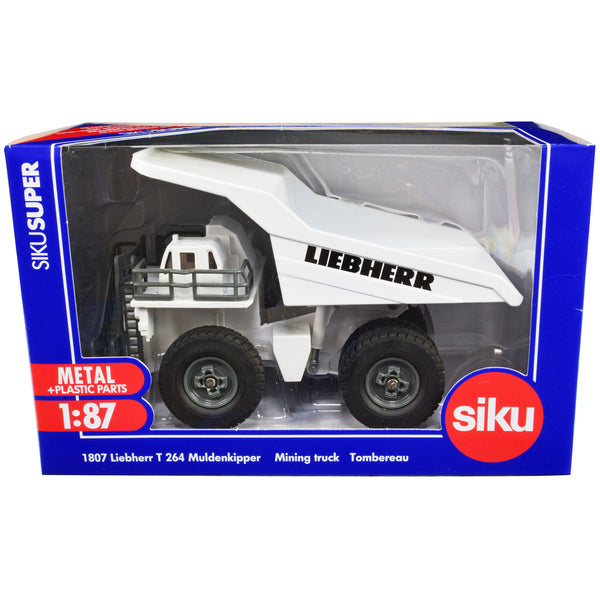 Liebherr T 264 Mining Truck White 1/87 (HO) Diecast Model by Siku