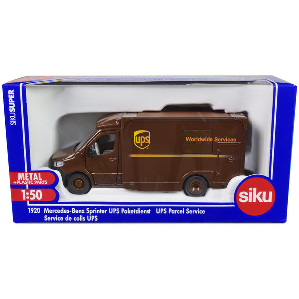 Mercedes-Benz Sprinter Van Brown "UPS Worldwide Services" 1/50 Diecast Model Car by Siku