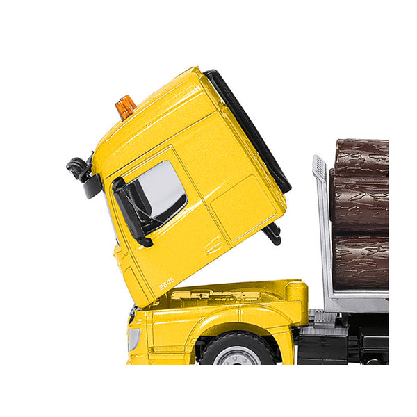 Mercedes-Benz Arocs 2645 Log Transporter Yellow 1/50 Diecast Model Car by Siku