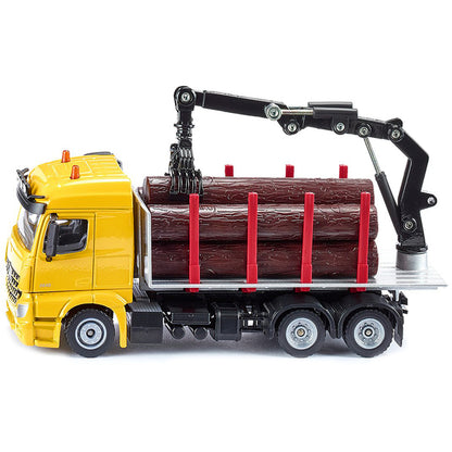 Mercedes-Benz Arocs 2645 Log Transporter Yellow 1/50 Diecast Model Car by Siku