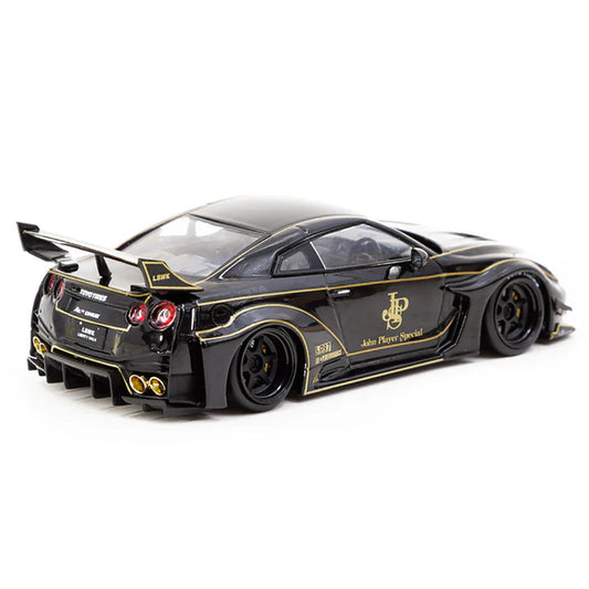 Nissan 35GT-RR LB-Silhouette WORKS GT RHD (Right Hand Drive) Black "John Player Special" 1/43 Diecast Model Car by Tarmac Works