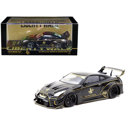 Nissan 35GT-RR LB-Silhouette WORKS GT RHD (Right Hand Drive) Black "John Player Special" 1/43 Diecast Model Car by Tarmac Works