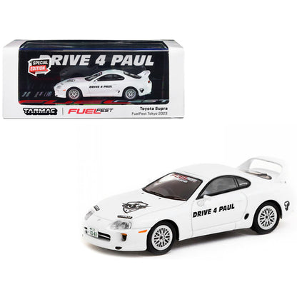 Toyota Supra RHD (Right Hand Drive) White "Drive 4 Paul - FuelFest Tokyo 2023" "Hobby64" Series 1/64 Diecast Model Car by Tarmac Works