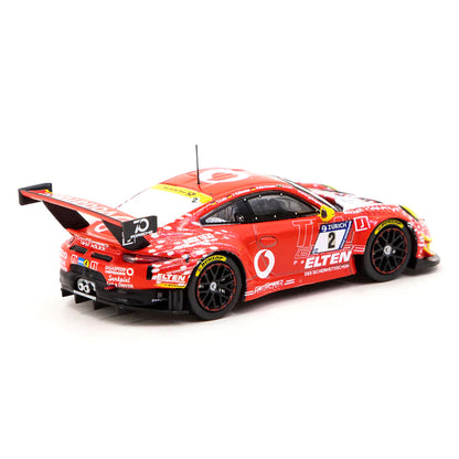 Porsche 911 GT3 R #2 Marek Bockmann - Steve Jans - Lucas Luhr - Jan-Erik Slooten "24 Hours of Nurburgring" (2018) "Hobby64" Series 1/64 Diecast Model Car by Tarmac Works