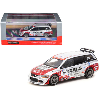 Mitsubishi Lancer Evolution Wagon RHD (Right Hand Drive) #12 Yasushi Kikuchi - Hideki Nishimura "Super Taikyu Series" (2007) "Hobby64" Series 1/64 Diecast Model Car by Tarmac Works