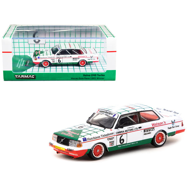 Volvo 240 Turbo #6 Gianfranco Brancatelli Winner "Macau Guia Race" (1985) "Hobby64" Series 1/64 Diecast Model Car by Tarmac Works