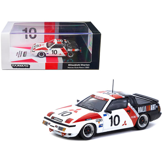 Mitsubishi Starion RHD (Right Hand Drive) #10 Michael Lieu 3rd Place "Macau Guia Race" (1985) "Hobby64" 1/64 Diecast Model Car by Tarmac Works