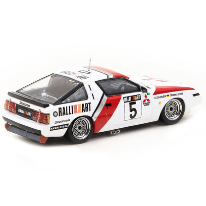 Mitsubishi Starion RHD (Right Hand Drive) #5 Christian Danner "Macau Guia Race" (1988) "Hobby64" Series 1/64 Diecast Model Car by Tarmac Works