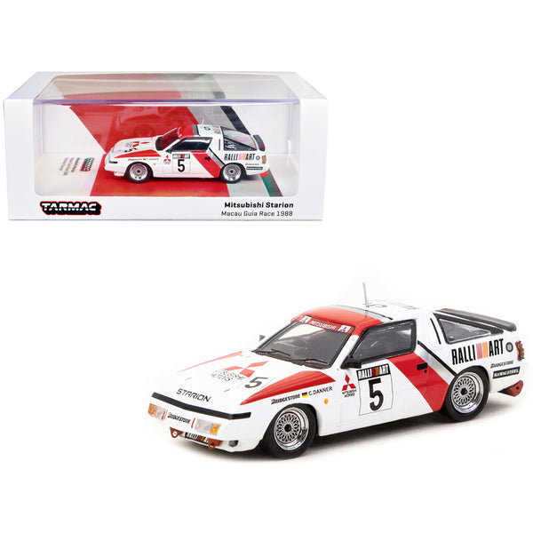 Mitsubishi Starion RHD (Right Hand Drive) #5 Christian Danner "Macau Guia Race" (1988) "Hobby64" Series 1/64 Diecast Model Car by Tarmac Works