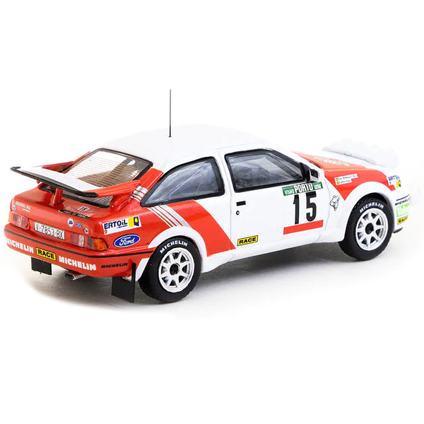 Ford Sierra RS Cosworth #15 Carlos Sainz - Luis Moya "Rally de Portugal - Vinho do Porto" (1988) "Hobby64" Series 1/64 Diecast Model Car by Tarmac Works