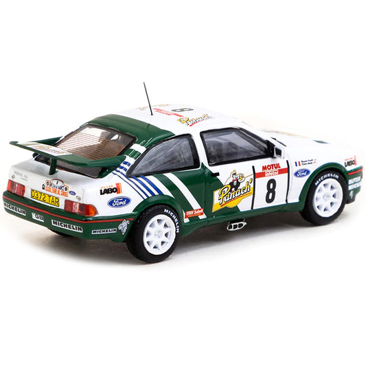 Ford Sierra RS Cosworth #8 Didier Auriol - Bernard Occelli Winner "Tour de Corse - Rallye de France" (1988) "Hobby64" Series 1/64 Diecast Model Car by Tarmac Works