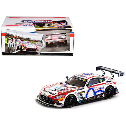 Mercedes-AMG GT3 #91 Maro Engel - Daniel Juncadella - Kevin Tse "Craft-Bamboo Racing" 2nd Place "Bathurst 12 Hour" (2022) "Hobby64" Series  1/64 Diecast Model Car by Tarmac Works