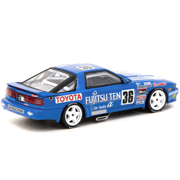 Toyota Supra Turbo (MA70) RHD (Right Hand Drive) #36 Masanori Sekiya - Hitoshi Ogawa JTC (Japanese Touring Car Championship) (1990) "Hobby64" Series 1/64 Diecast Model Car by Tarmac Works