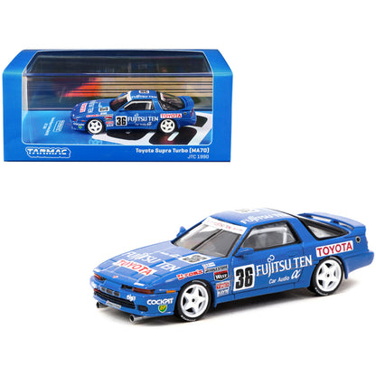 Toyota Supra Turbo (MA70) RHD (Right Hand Drive) #36 Masanori Sekiya - Hitoshi Ogawa JTC (Japanese Touring Car Championship) (1990) "Hobby64" Series 1/64 Diecast Model Car by Tarmac Works