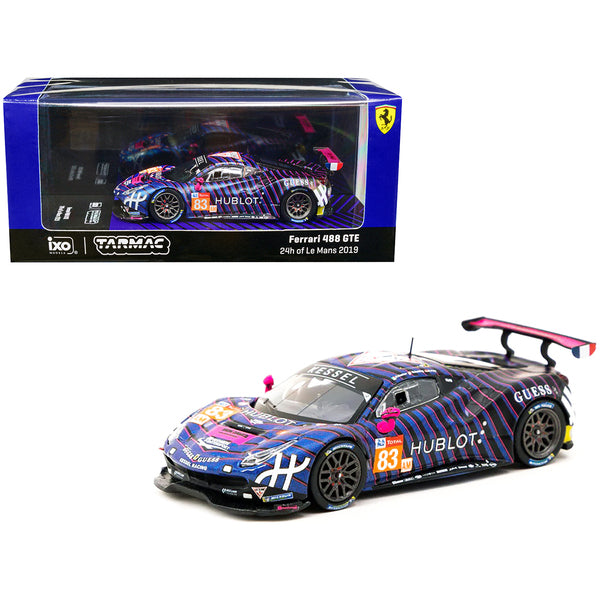 Ferrari 488 GTE #83 Rahel Frey - Michelle Gatting - Manuela Gostner "Kessel Racing" 24 Hours of Le Mans (2019) "Hobby64" Series 1/64 Diecast Model Car by Ixo Models & Tarmac Works