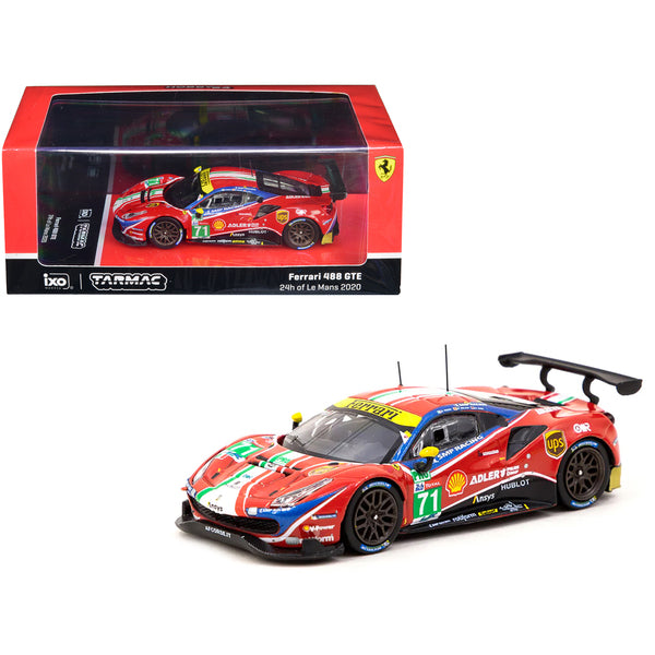 Ferrari 488 GTE #71 Sam Bird - Miguel Molina - Davide Rigon "24 Hours of Le Mans" (2020) 1/64 Diecast Model Car by Tarmac Works