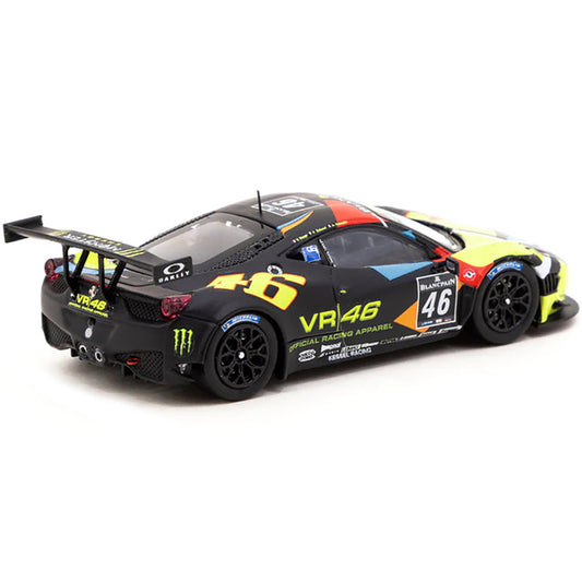 2011 Ferrari 458 Italia GT3 #46 Valentino Rossi - Alessio Salucci - Andrea Ceccato "Blancpain Endurance Series - Nurburgring" (2012) "Hobby64" Series 1/64 Diecast Model Car by Tarmac Works