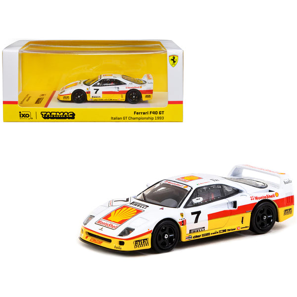 Ferrari F40 GT #7 Marco Brand "Italian GT Championship" (1993) "Hobby64" Series 1/64 Diecast Model Car by Tarmac Works