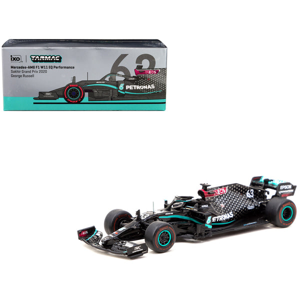 Mercedes-AMG F1 W11 EQ Performance #63 George Russell Formula One F1 "Sakhir GP" (2020) "Global64" Series 1/64 Diecast Model Car by Tarmac Works