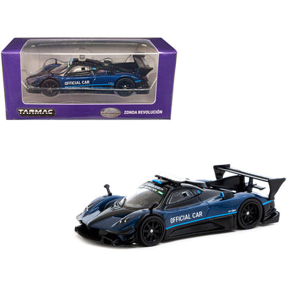 Pagani Zonda Revolucion Blue Metallic and Black "Official Car Suzuka 10 Hours" (2019) "Global64" Series 1/64 Diecast Model Car by Tarmac Works