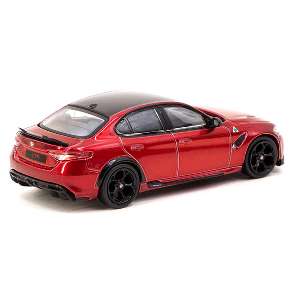 Alfa Romeo Giulia GTA Red Metallic with Black Top "Global64" Series 1/64 Diecast Model Car by Tarmac Works