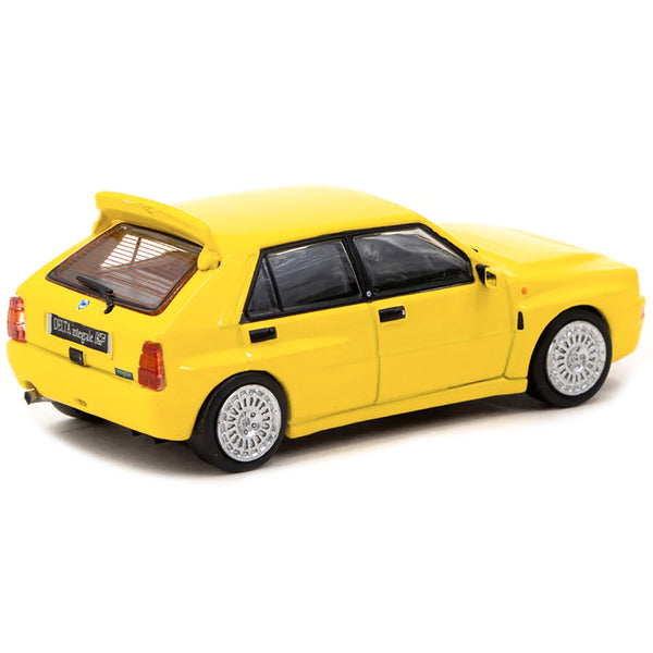 Lancia Delta HF Integrale Giallo Ginestra Yellow "Road64" Series 1/64 Diecast Model Car by Tarmac Works