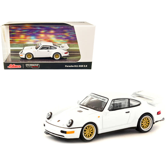 Porsche 911 RSR 3.8 White "Collab64" Series 1/64 Diecast Model Car by Schuco & Tarmac Works