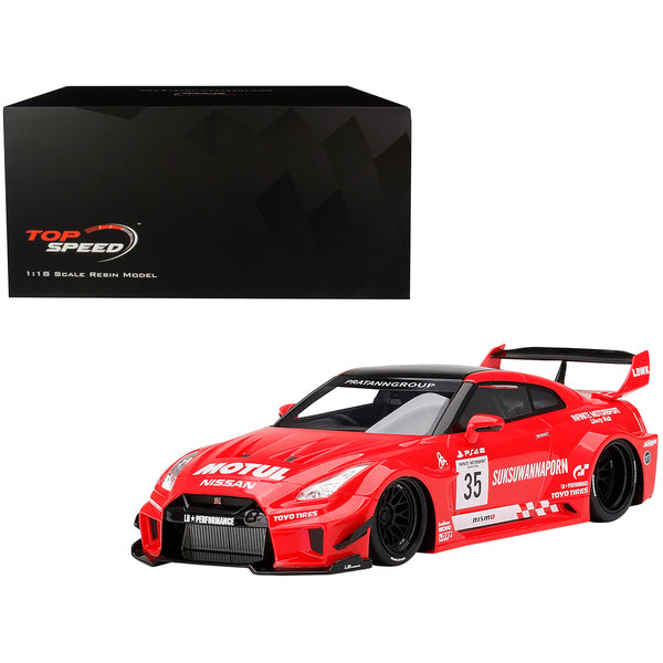 Nissan 35GT-RR Ver. 1 LB-Silhouette WORKS GT RHD (Right Hand Drive) #35 Infinite Motorsport 1/18 Model Car by Top Speed