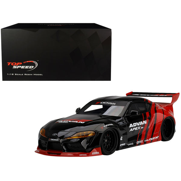 Toyota Pandem GR Supra V1.0 "Advan" Livery SEMA (2019) 1/18 Model Car by Top Speed