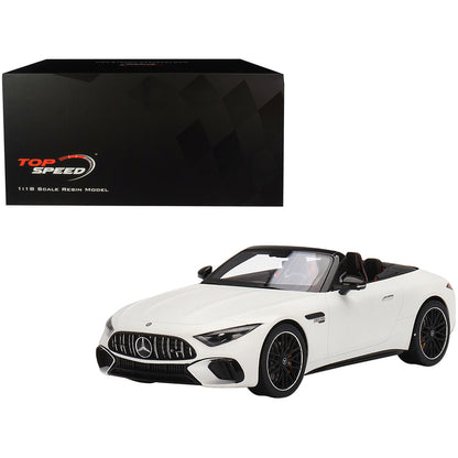 Mercedes-AMG SL 63 Roadster White 1/18 Model Car by Top Speed