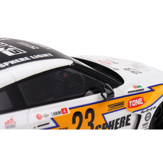 Nissan LB-Silhouette WORKS GT 35GT-RR Ver.2 RHD (Right Hand Drive) #23 Tetsuya Hibino "LB Racing - Formula Drift" (2022) 1/18 Model Car by Top Speed