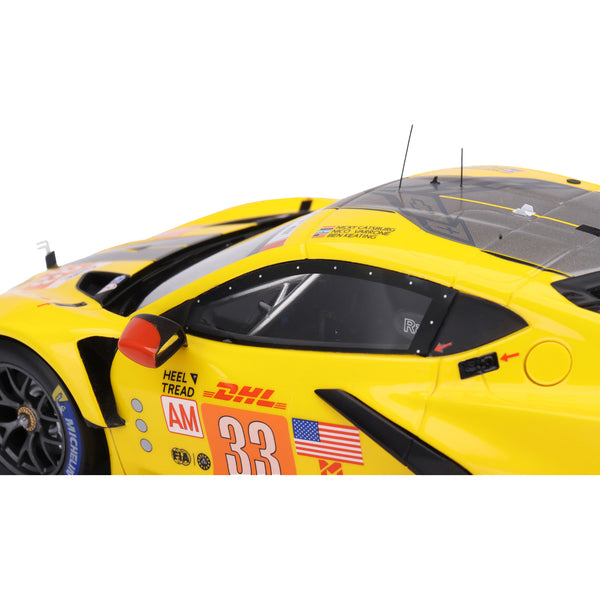 Chevrolet Corvette C8.R #33 Nicky Catsburg - Ben Keating - Nicolas Varrone "Corvette Racing" Winner LMGTE Am "1000 Miles of Sebring" (2023) 1/18 Model Car by Top Speed