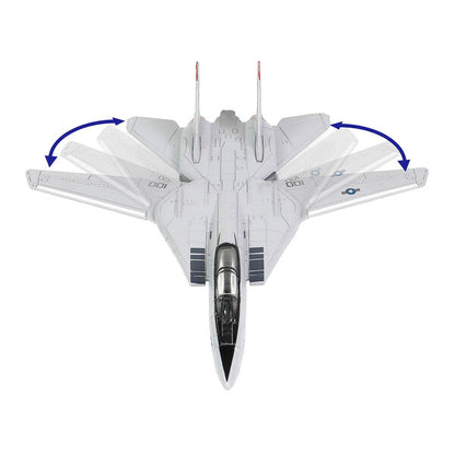 Grumman F-14 Tomcat Fighter Aircraft "VF-41 Black Aces" and Section A of USS Enterprise (CVN-65) Aircraft Carrier Display Deck "Legendary F-14 Tomcat" Series 1/200 Diecast Model by Forces of Valor