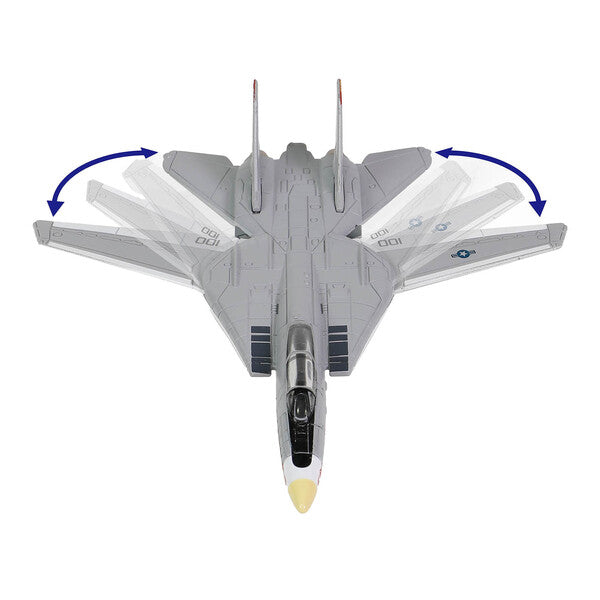 Grumman F-14 Tomcat Fighter Aircraft "VF-1 Wolfpack" and Section B of USS Enterprise (CVN-65) Aircraft Carrier Display Deck "Legendary F-14 Tomcat" Series 1/200 Diecast Model by Forces of Valor