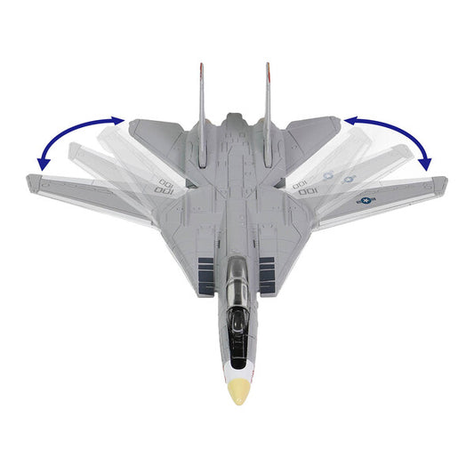 Grumman F-14 Tomcat Fighter Aircraft "VF-1 Wolfpack" and Section B of USS Enterprise (CVN-65) Aircraft Carrier Display Deck "Legendary F-14 Tomcat" Series 1/200 Diecast Model by Forces of Valor