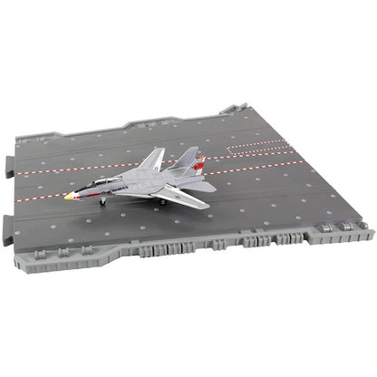 Grumman F-14 Tomcat Fighter Aircraft "VF-1 Wolfpack" and Section B of USS Enterprise (CVN-65) Aircraft Carrier Display Deck "Legendary F-14 Tomcat" Series 1/200 Diecast Model by Forces of Valor