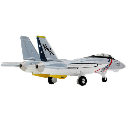 Grumman F-14 Tomcat Fighter Aircraft "VF-2 Bounty Hunters" and Section C of USS Enterprise (CVN-65) Aircraft Carrier Display Deck "Legendary F-14 Tomcat" Series 1/200 Diecast Model by Forces of Valor