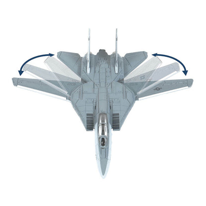 Grumman F-14 Tomcat Fighter Aircraft "VF-32 The Swordsmen" and Section D of USS Enterprise (CVN-65) Aircraft Carrier Display Deck "Legendary F-14 Tomcat" Series 1/200 Diecast Model by Forces of Valor