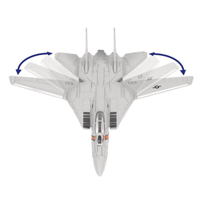 Grumman F-14 Tomcat Fighter Aircraft "VF-114 Aardvarks" and Section E of USS Enterprise (CVN-65) Aircraft Carrier Display Deck "Legendary F-14 Tomcat" Series 1/200 Diecast Model by Forces of Valor