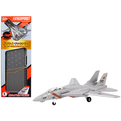 Grumman F-14 Tomcat Fighter Aircraft "VF-114 Aardvarks" and Section E of USS Enterprise (CVN-65) Aircraft Carrier Display Deck "Legendary F-14 Tomcat" Series 1/200 Diecast Model by Forces of Valor