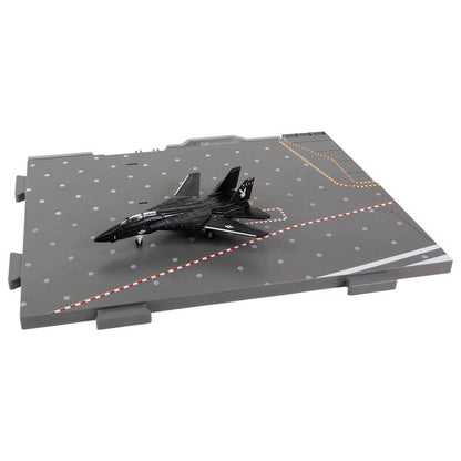 Grumman F-14 Tomcat Fighter Aircraft "VX-4 Evaluators" and Section G of USS Enterprise (CVN-65) Aircraft Carrier Display Deck "Legendary F-14 Tomcat" Series 1/200 Diecast Model by Forces of Valor