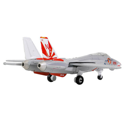 Grumman F-14A Tomcat Fighter Aircraft "VF-111 Sundowners" and Section J of USS Enterprise (CVN-65) Aircraft Carrier Display Deck "Legendary F-14 Tomcat" Series 1/200 Diecast Model by Forces of Valor