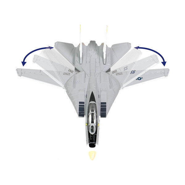 Grumman F-14B Tomcat Fighter Aircraft "VF-142 Ghostriders" and Section K of USS Enterprise (CVN-65) Aircraft Carrier Display Deck "Legendary F-14 Tomcat" Series 1/200 Diecast Model by Forces of Valor