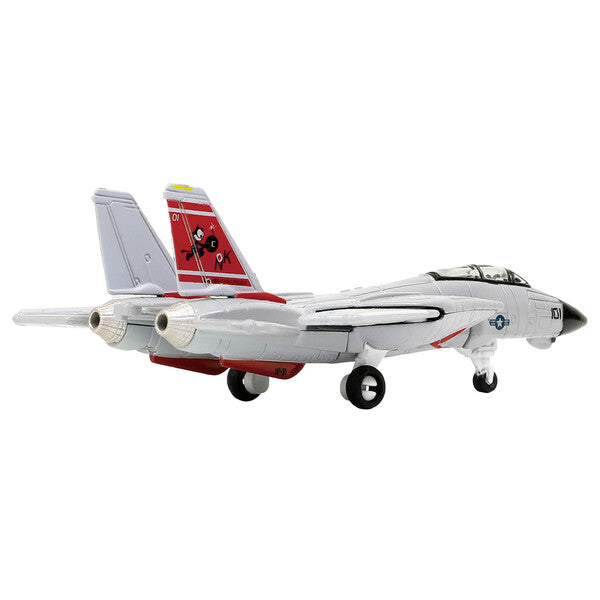 Grumman F-14A Tomcat Fighter Aircraft "VF-31 Tomcatters" and Section L of USS Enterprise (CVN-65) Aircraft Carrier Display Deck "Legendary F-14 Tomcat" Series 1/200 Diecast Model by Forces of Valor